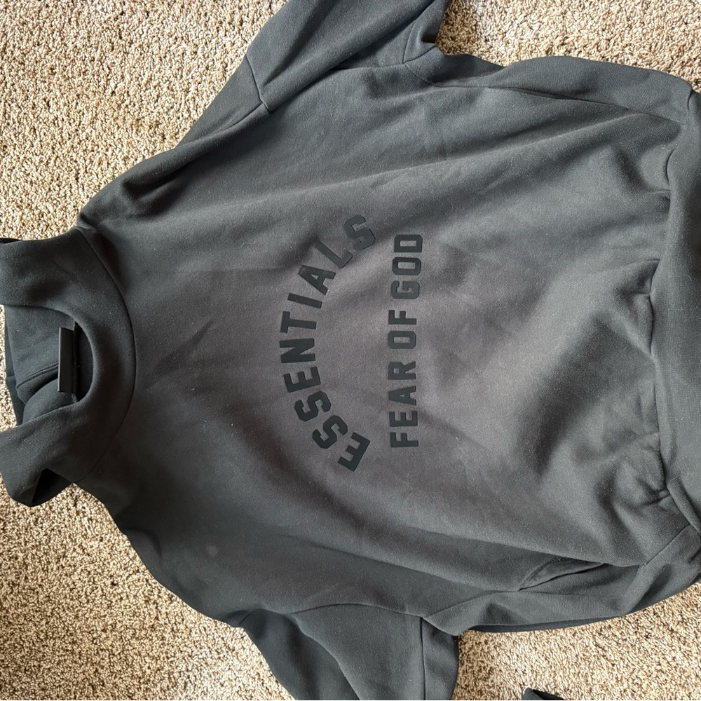 Fear of God Essentials Black Arch Sweatshirt